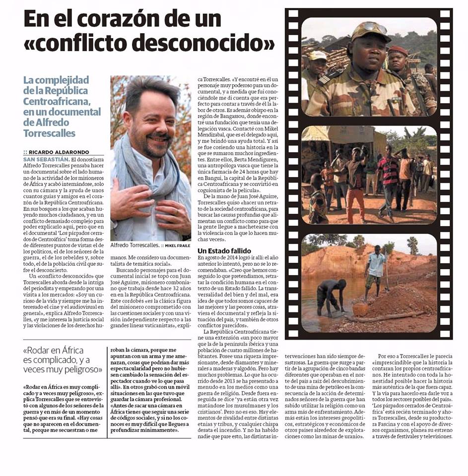 Entrevista Alfredo EL DIario Vasco 5-4-2016